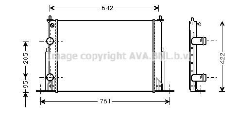 Radiator, engine cooling (FTA2244)