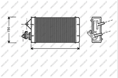 Heat Exchanger, interior heating (FT127H001)