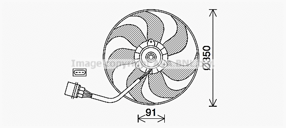 Fan, engine cooling (VN7540)