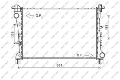 Radiator, engine cooling (FT040R003)