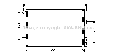 Condenser, air conditioning (SBA5060)