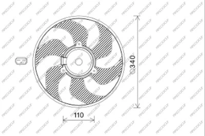 Fan, engine cooling (DS011F002)