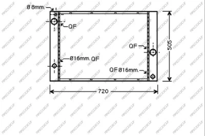 Radiator, engine cooling (BM046R014)
