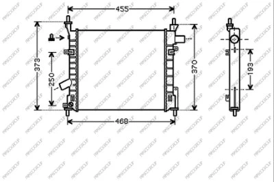 Radiator, engine cooling (FD007R002)