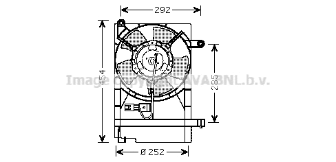 Fan, engine cooling (DW7512)