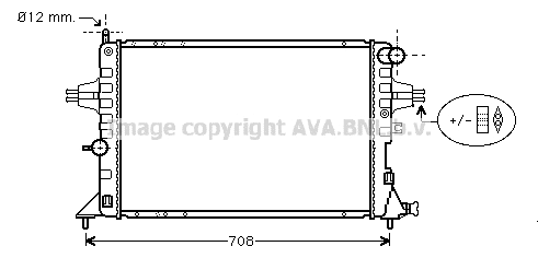 Radiator, engine cooling (OLA2293)