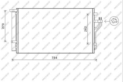 Condenser, air conditioning (HN804C001)