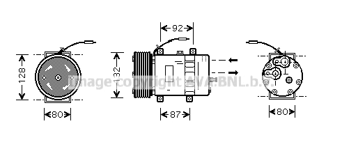 Compressor, air conditioning (VLAK030)