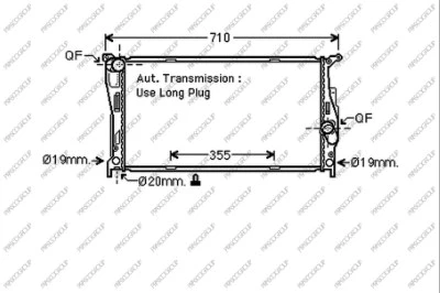 Radiator, engine cooling (BM024R006)