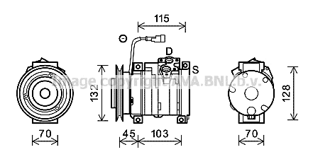Compressor, air conditioning (FEK026)