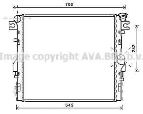 Radiator, engine cooling (JE2052)