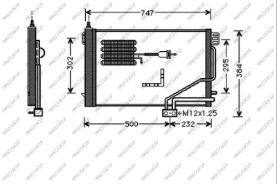 Condenser, air conditioning (ME026C002)
