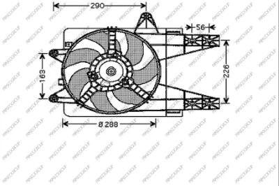 Fan, engine cooling (FT132F001)