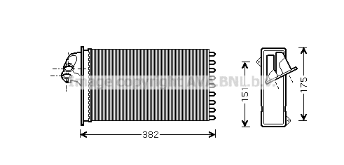 Heat Exchanger, interior heating (MSA6355)