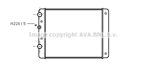 Radiator, engine cooling (VN2129)