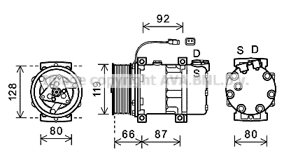 Compressor, air conditioning (SCAK040)