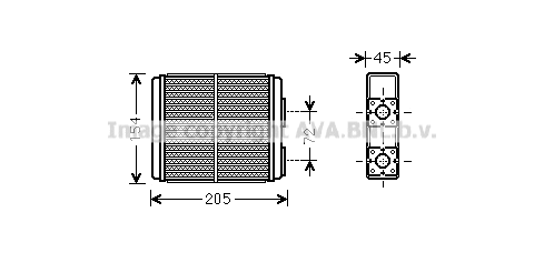 Heat Exchanger, interior heating (OL6403)