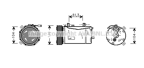 Compressor, air conditioning (VNAK164)