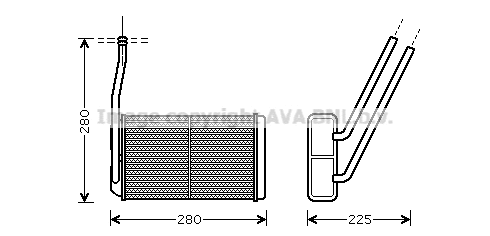 Heat Exchanger, interior heating (AU6177)