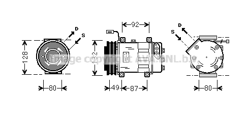 Compressor, air conditioning (SCAK026)