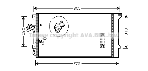 Condenser, air conditioning (VNA5244D)
