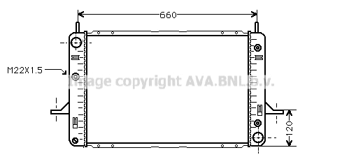Radiator, engine cooling (FD2121)