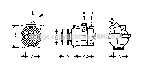 Compressor, air conditioning (VNAK220)