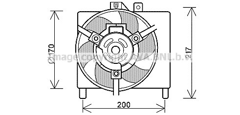 Fan, engine cooling (MC7503)