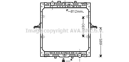 Radiator, engine cooling (DF2029)