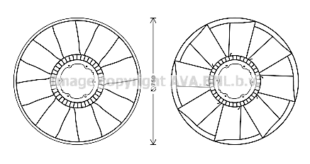 Fan Wheel, engine cooling (MEB283)