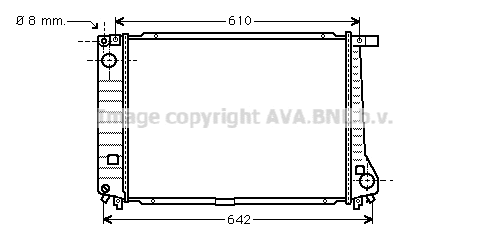 Radiator, engine cooling (BW2179)