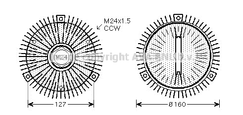 Clutch, radiator fan (BWC324)