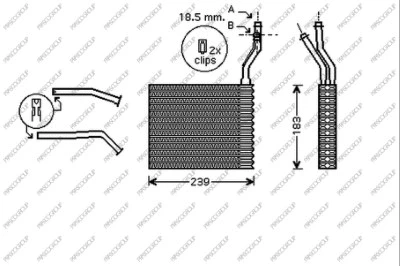 Heat Exchanger, interior heating (FD424H001)