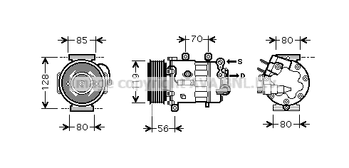 Compressor, air conditioning (PEK322)