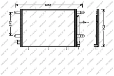Condenser, air conditioning (AD022C002)
