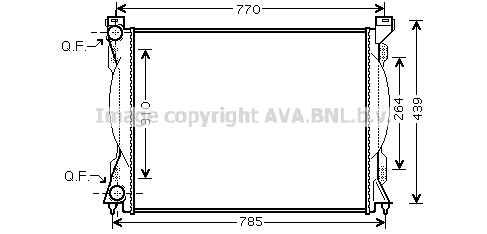 Radiator, engine cooling (AI2233)