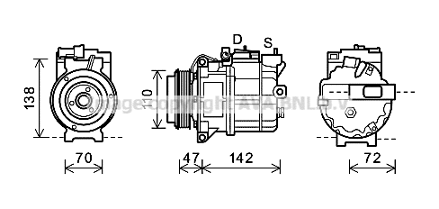 Compressor, air conditioning (AUK208)
