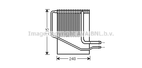 Evaporator, air conditioning (CRV099)
