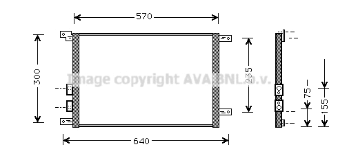 Condenser, air conditioning (AL5070)