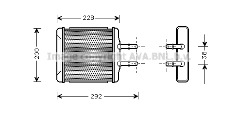 Heat Exchanger, interior heating (DW6027)