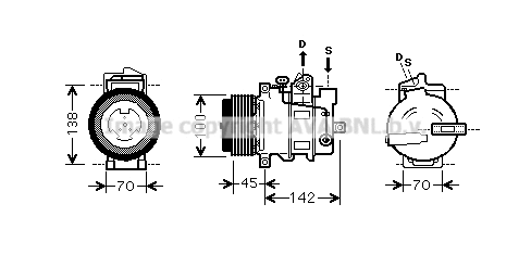 Compressor, air conditioning (MSK430)