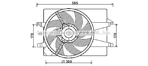 Fan, engine cooling (FD7551)