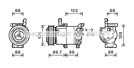 Compressor, air conditioning (KAK159)