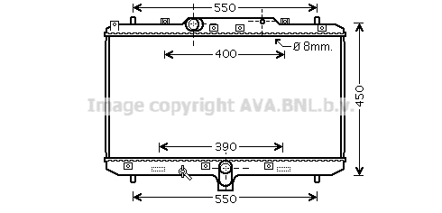 Radiator, engine cooling (SZA2086)