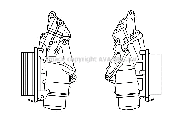 Oil Cooler, engine oil (MS3688H)
