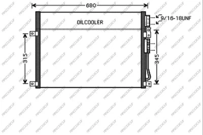 Condenser, air conditioning (JE020C001)