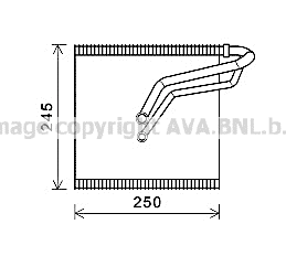 Evaporator, air conditioning (VNV387)