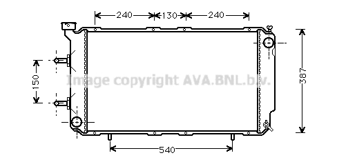 Radiator, engine cooling (SU2018)