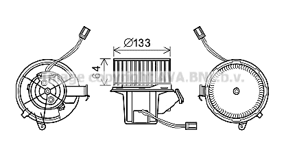 Electric Motor, interior blower (MS8628)