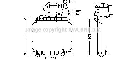 Radiator, engine cooling (MN2015)
